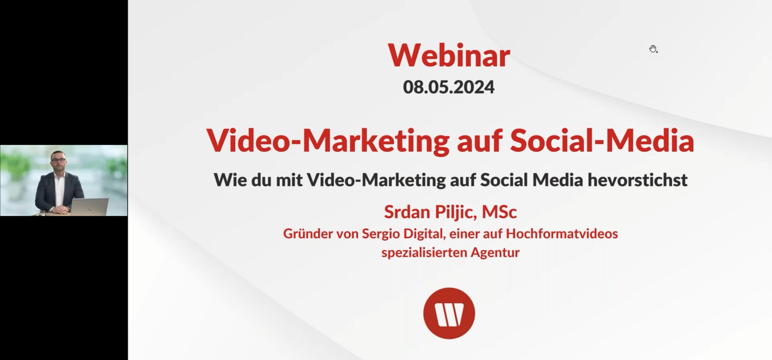 Video-Marketing Webinar für Mitglieder des Wirtschaftsbunds